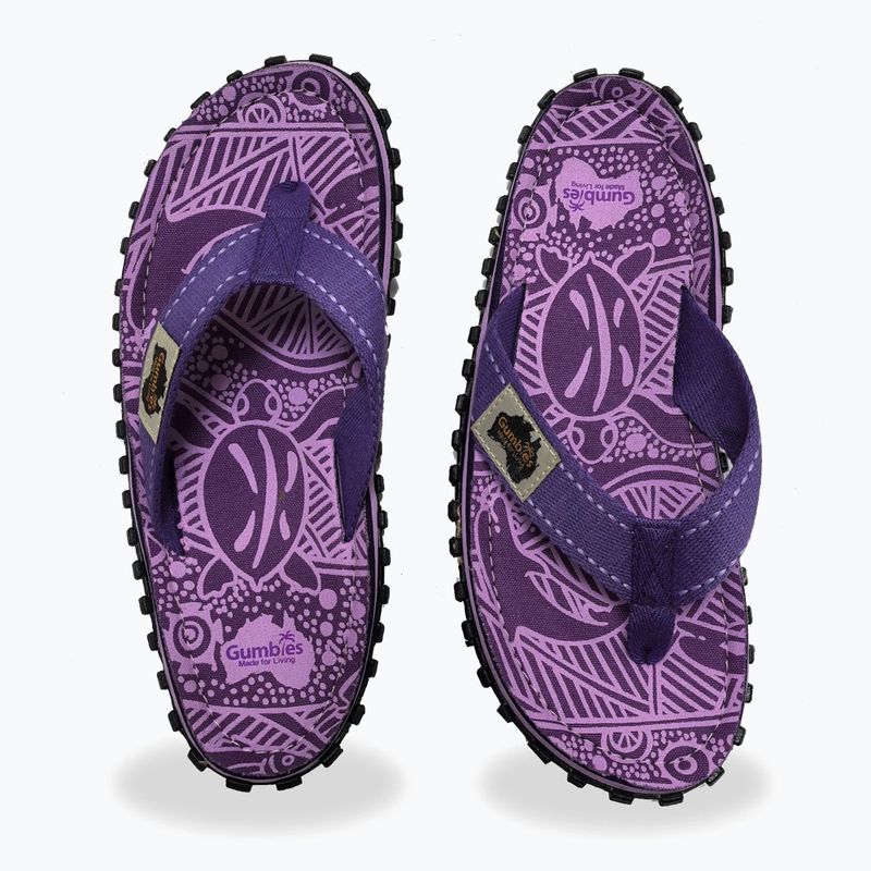 Gumbies Islander purple signature flip flops 4