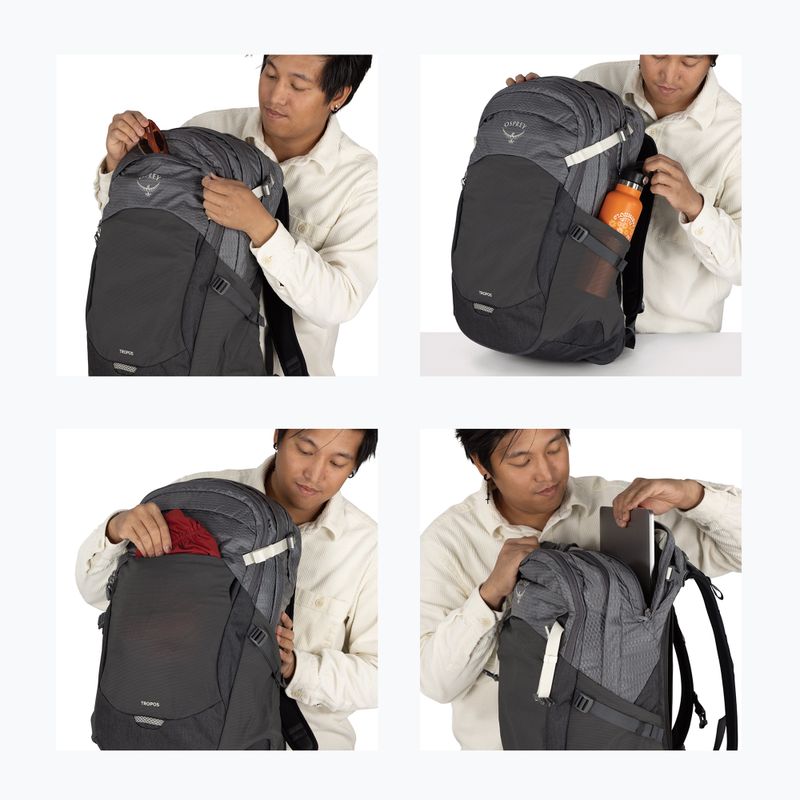 Urban backpack Osprey Tropos 32 l phantom grey heather 9