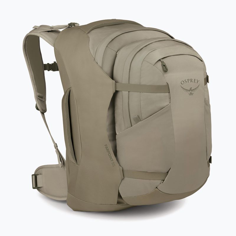 Hiking backpack Osprey Farpoint 55 l sawdust tan 2