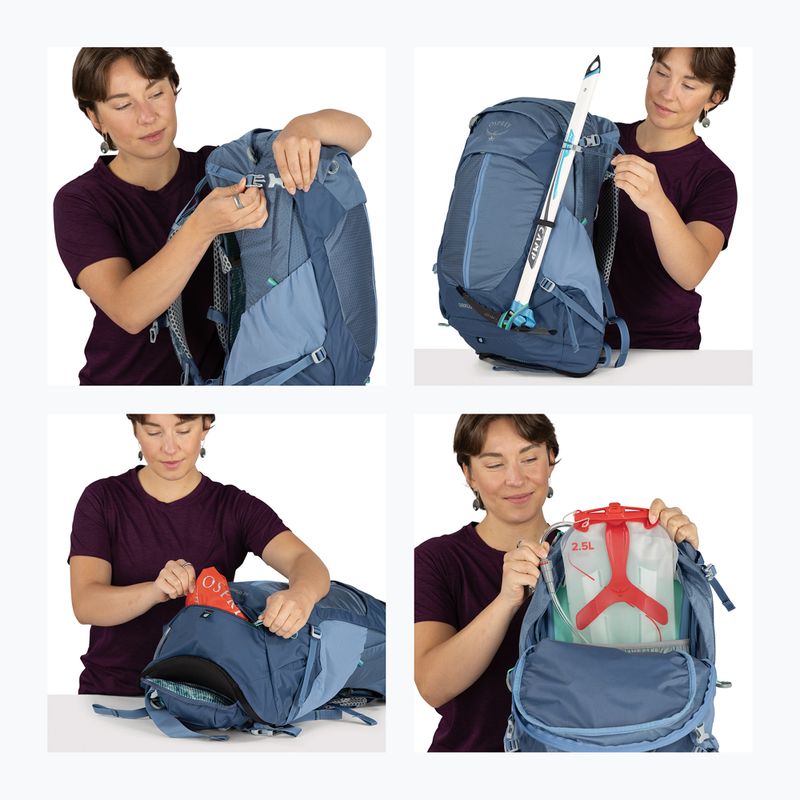 Women's hiking backpack Osprey Sirrus 24 l sevres blue 14