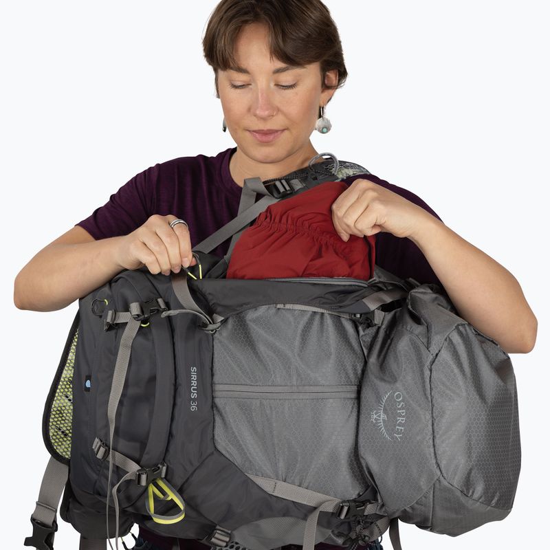 Women's hiking backpack Osprey Sirrus 36 l medium grey 13