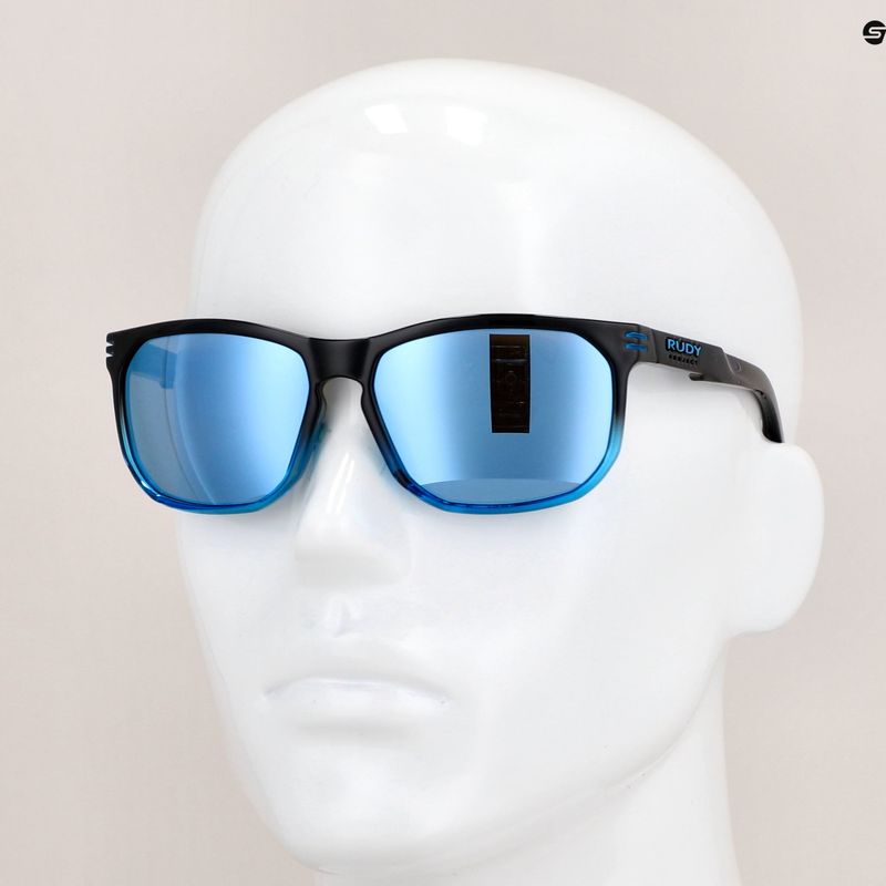 Rudy Project Soundrise black fade crystal azure gloss/multilaser ice sunglasses SP1368420011 12