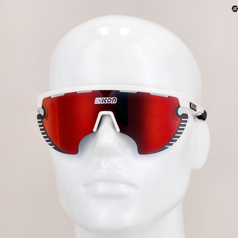 SCICON Aerowing Lamon white gloss/scnpp multimirror red cycling glasses EY30060800 9