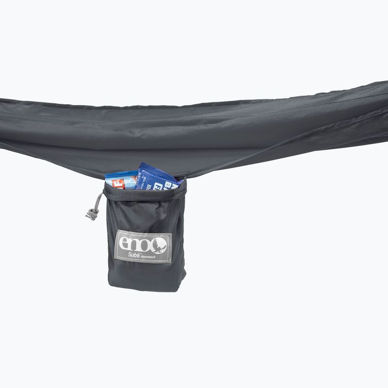ENO Sub6 Ultralight charcoal hiking hammock 7