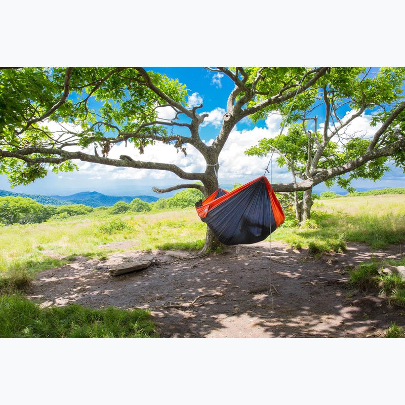 ENO SuperSub Ultralight charcoal/orange hiking hammock 10