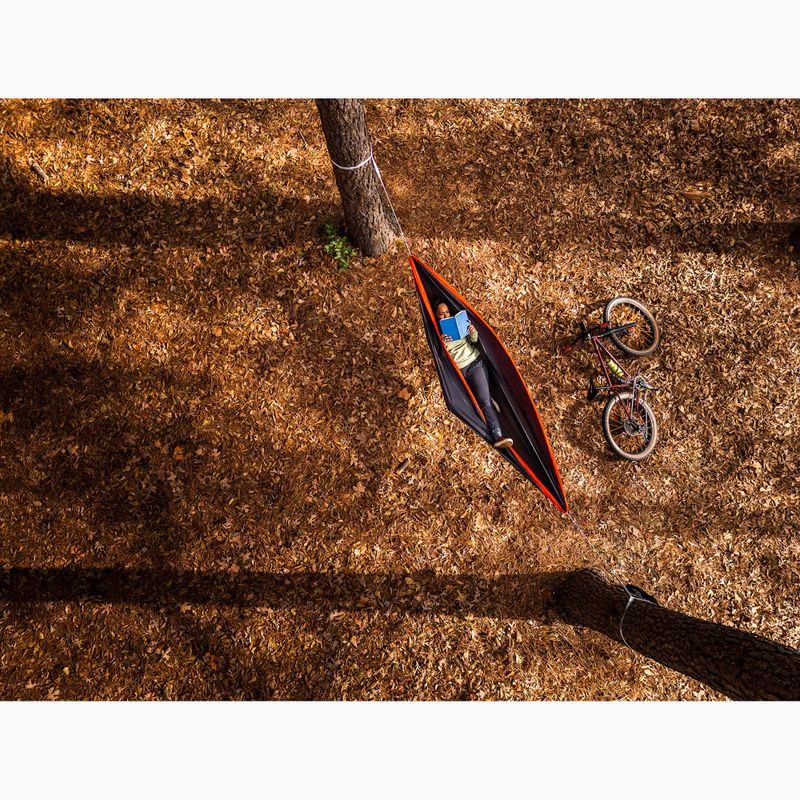 ENO SuperSub Ultralight charcoal/orange hiking hammock 14