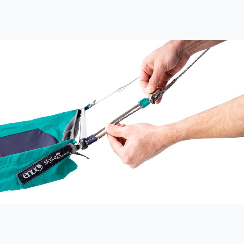 ENO SkyLoft seafoam/navy hiking hammock 8