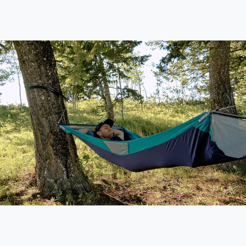 ENO SkyLoft seafoam/navy hiking hammock 15
