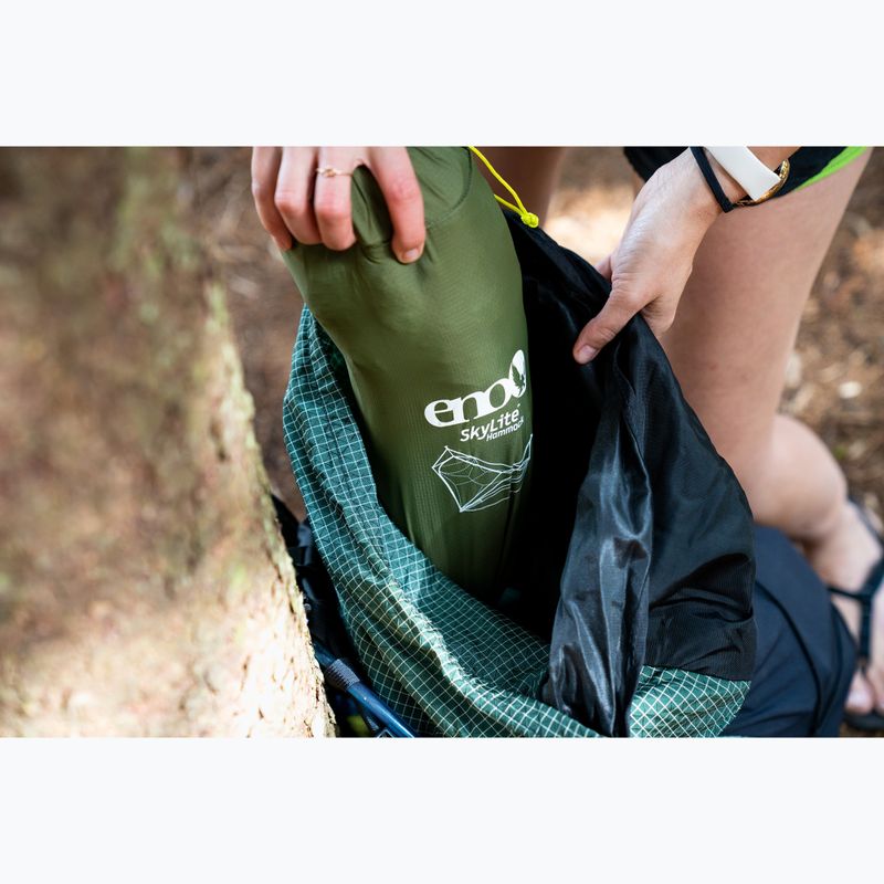 ENO SkyLite evergreen hiking hammock 15