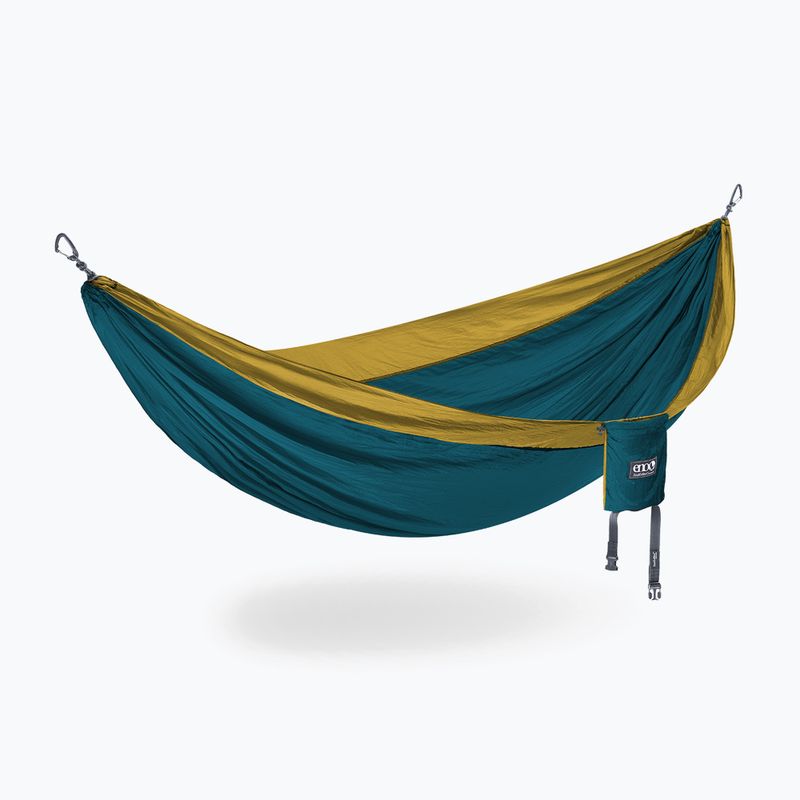 ENO DoubleNest hiking hammock marine/gold