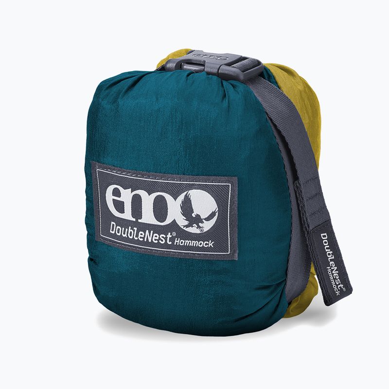 ENO DoubleNest hiking hammock marine/gold 2