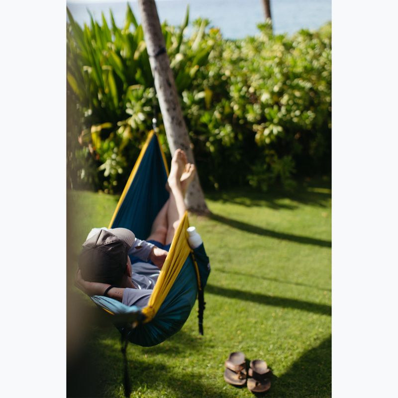 ENO DoubleNest hiking hammock marine/gold 3