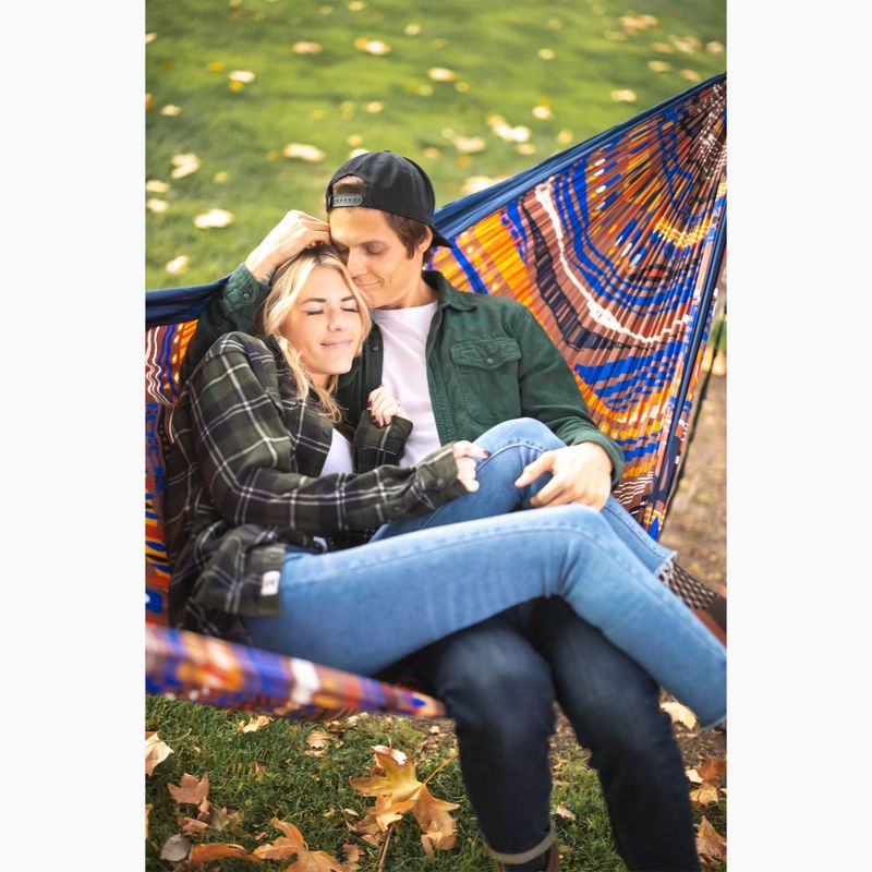 ENO DoubleNest Print tundra/navy hiking hammock 5