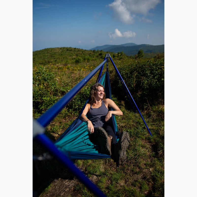 ENO SingleNest seafoam / navy hiking hammock 6