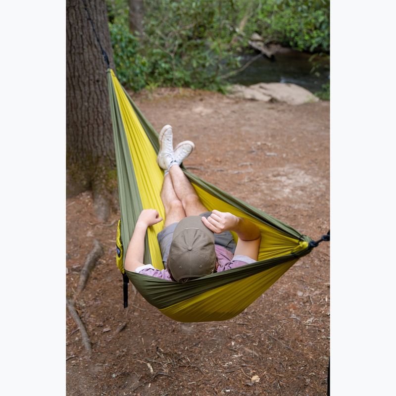 ENO Single Nest hiking hammock melon/olive 3