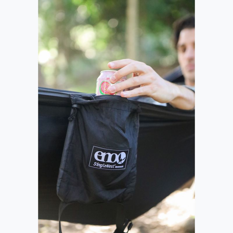 ENO SingleNest hiking hammock black / charcoal 7