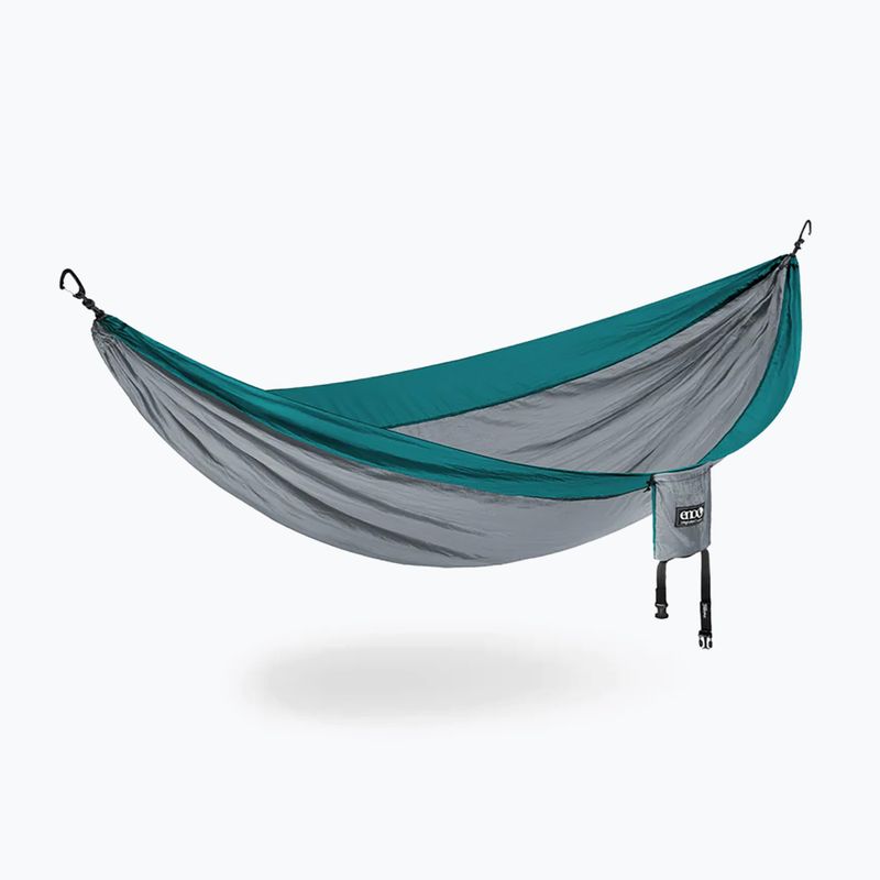 ENO Single Nest hiking hammock grey/seafoam