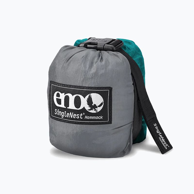 ENO Single Nest hiking hammock grey/seafoam 2