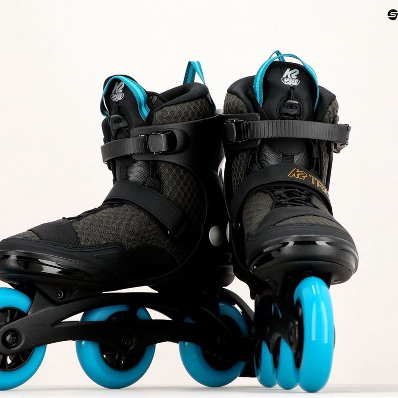K2 Trio LT 100 men's roller skates black and orange 30H0060/11/85 13