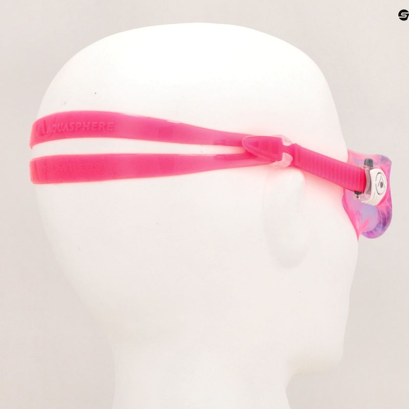 Aquasphere Vista children's swimming mask pink/white/blue MS5630209LB 10