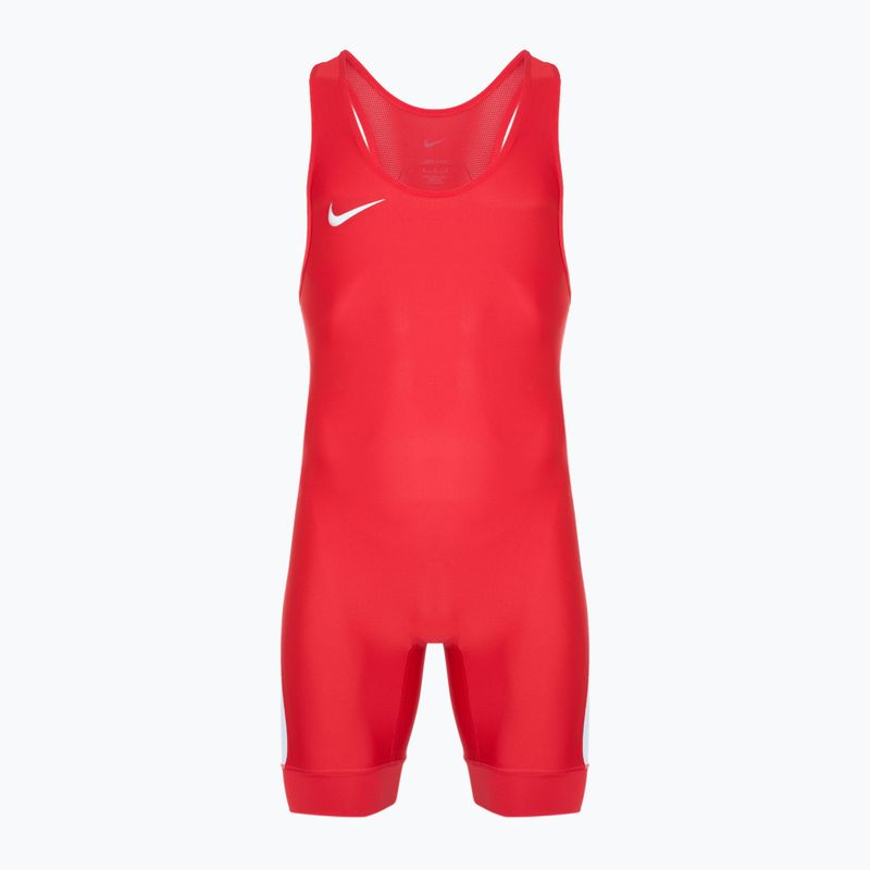 Men's Nike Grappler Elite Singlet scarlet/white jumpsuit