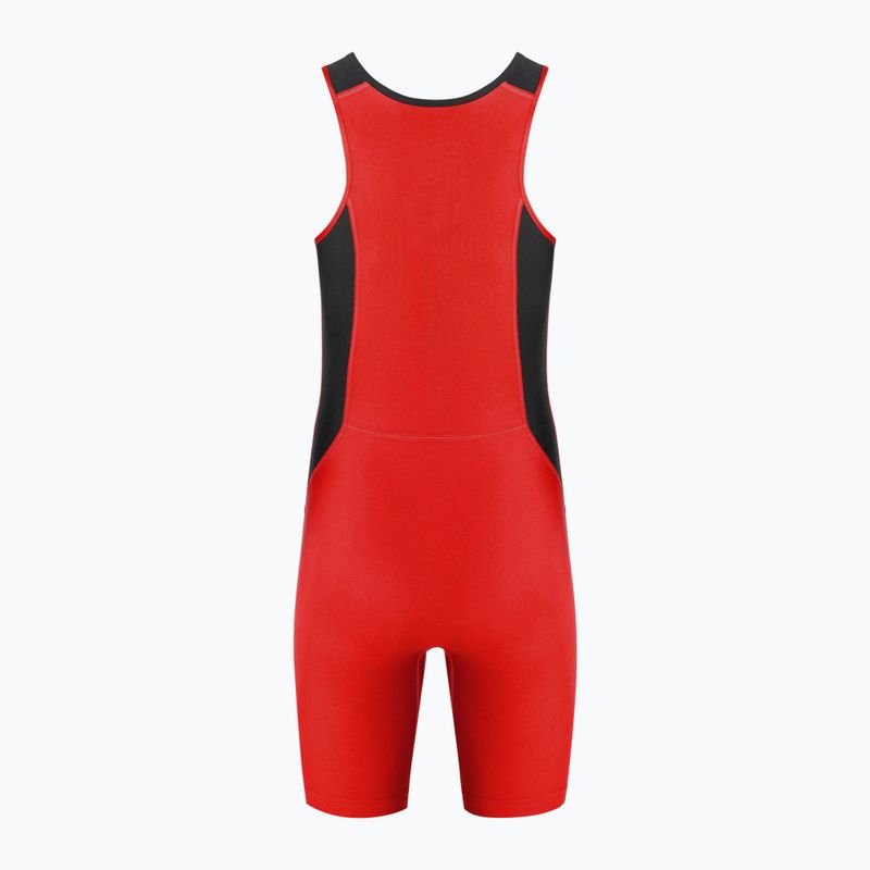 Men's Nike Weightlifting Singlet scarlet/black jumpsuit 2