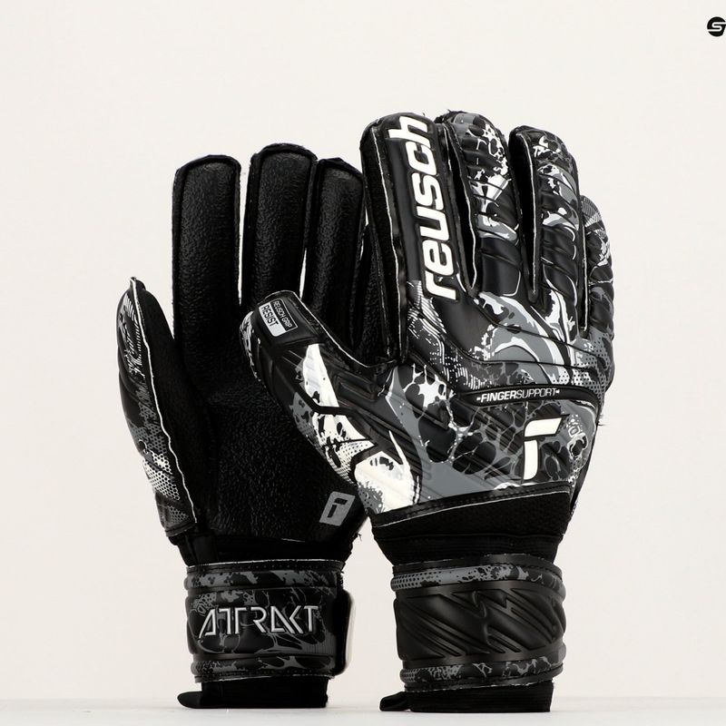 Reusch Attrakt Resist Finger Support Goalkeeper Gloves black 5370610-7700 9