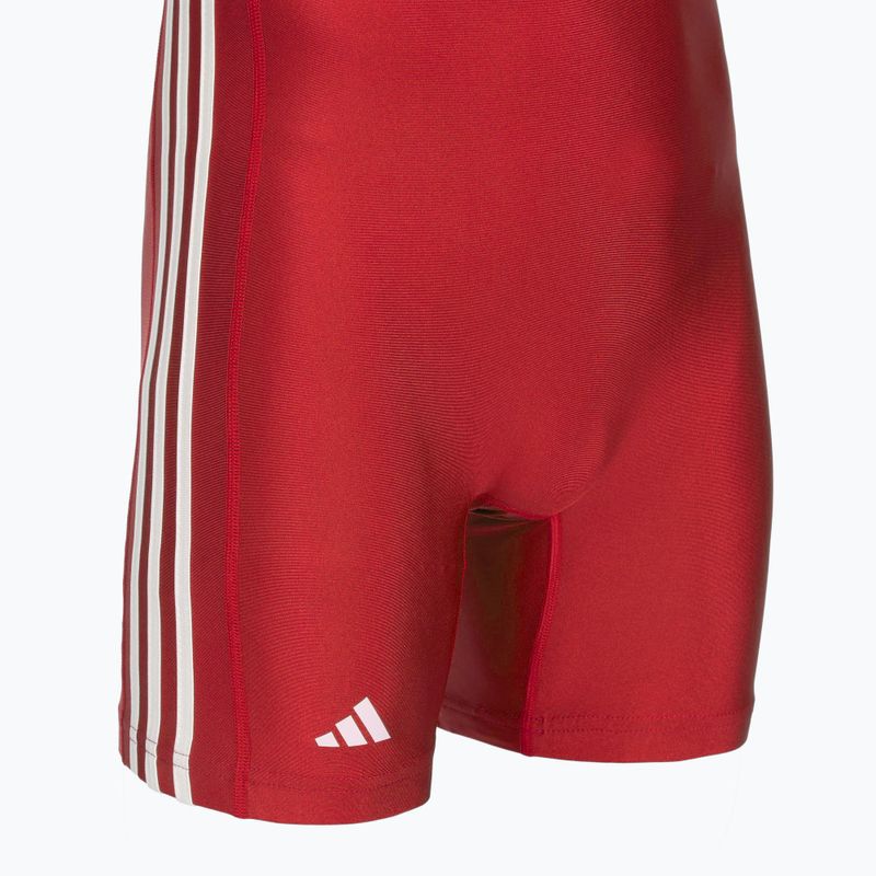 Men's singlet adidas 3 Stripe Singlet red/white 3
