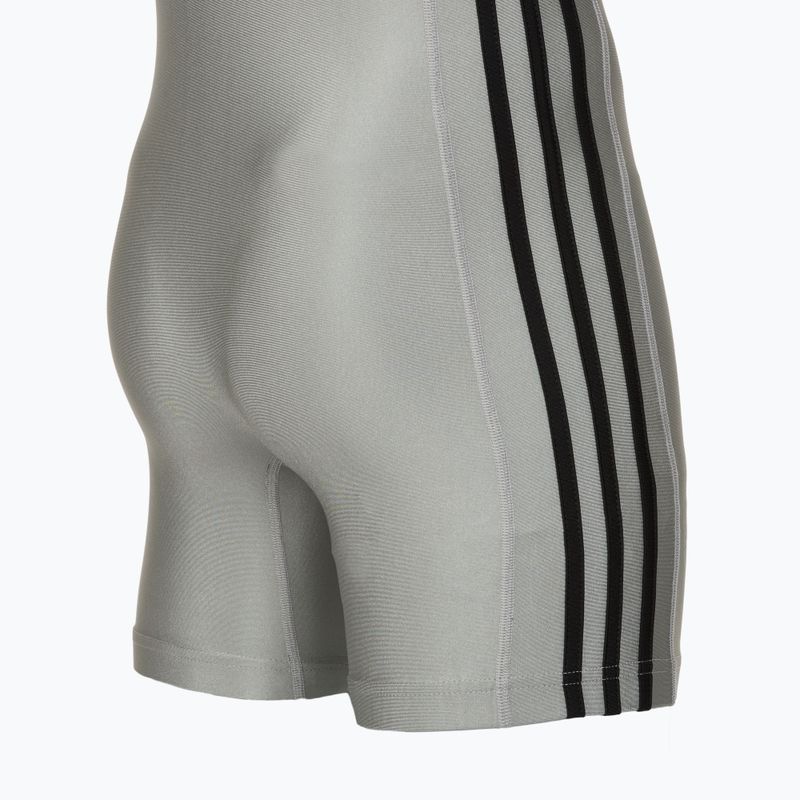 Men's singlet adidas 3 Stripe Singlet grey/black 4