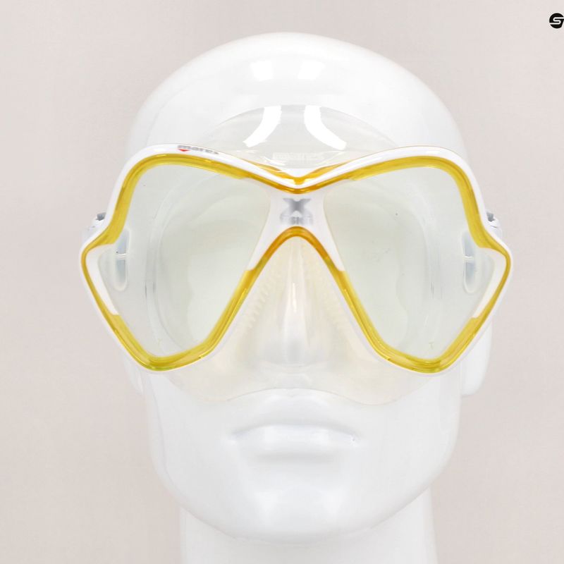 Mares X-Vision diving mask clear yellow 411053 8