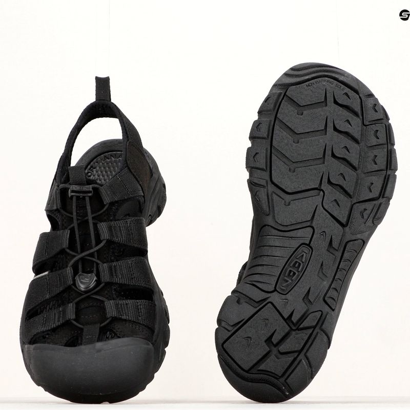KEEN Newport H2 triple black men's sandals 11