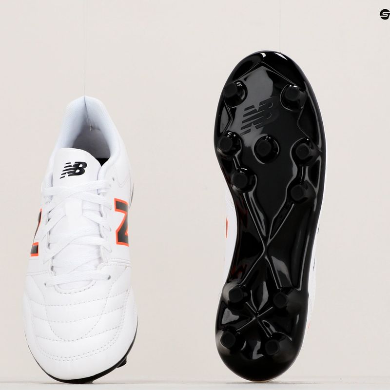 New Balance 442 V2 Academy FG children's football boots white JS43FWD2.M.035 17