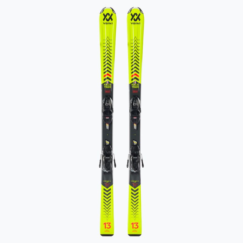 Children's downhill ski Völkl RACETIGER Junior + 7.0 VMotion Jr. yellow 120465/6262T1.VA