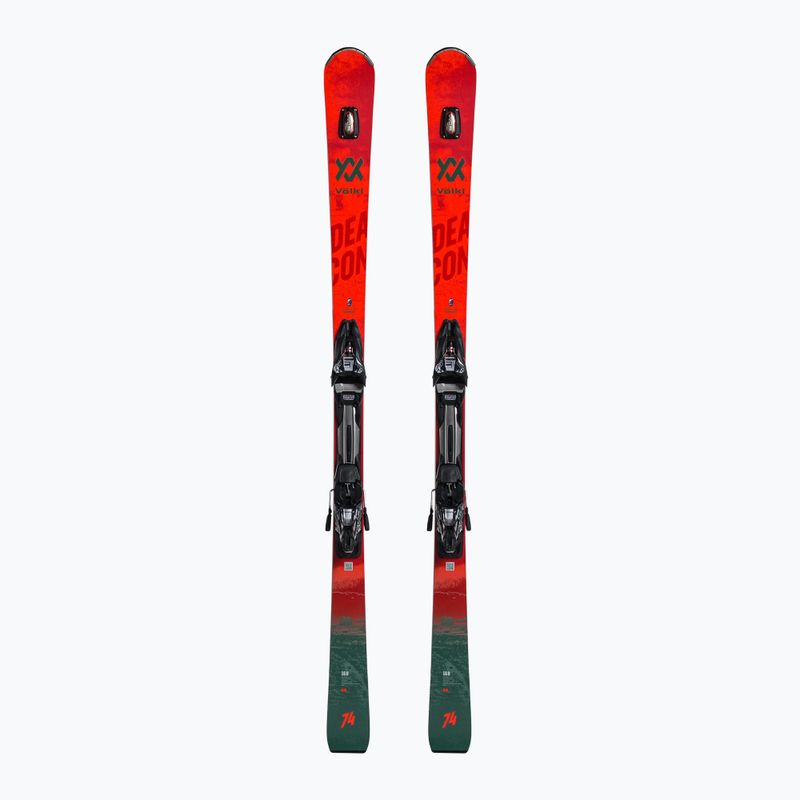 Völkl Deacon 74 + rMotion2 12 GW downhill ski red/grey 121151/6877T1.VB