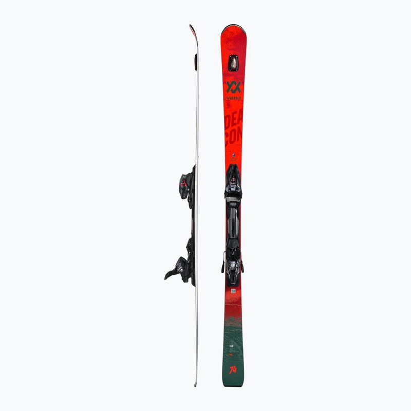 Völkl Deacon 74 + rMotion2 12 GW downhill ski red/grey 121151/6877T1.VB 2