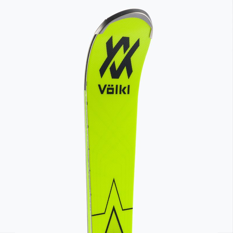 Völkl RACETIGER SL MASTER + XComp 16 GW Master downhill skis black/yellow 121021 8