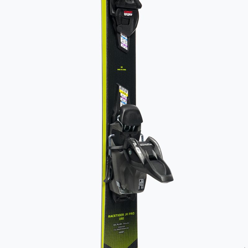 Children's downhill ski Völkl Racetiger JR Pro + 7.0 VMotion JR yellow/black 122467/6262T1.VA 7