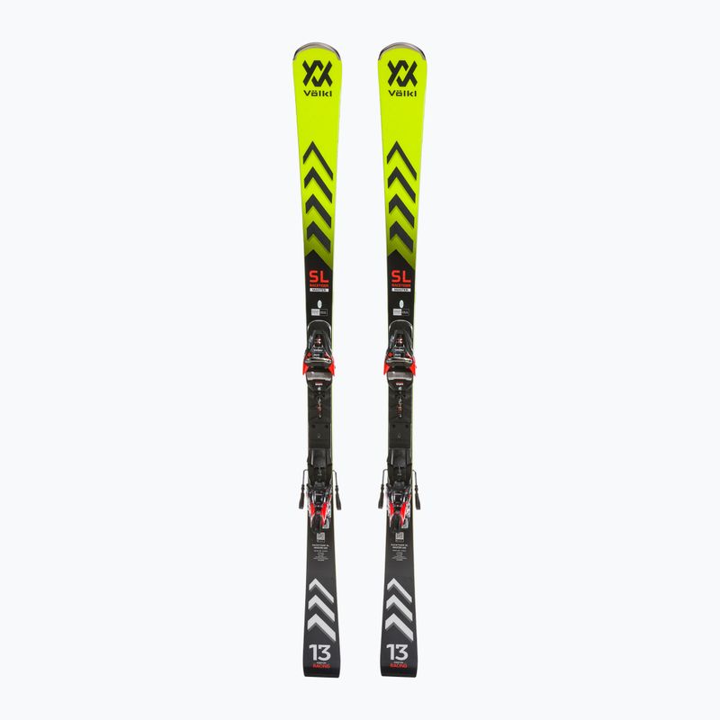 Völkl Racetiger SL Master + XComp 16 GW yellow/black downhill skis