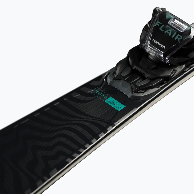 Women's downhill ski Völkl Flair SC Carbon + vMotion 11 ALU GW black/teal/silver 7