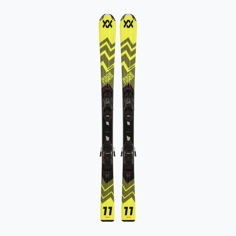 Children's downhill ski Völkl Racetiger Jr Yellow + Bindings 4.5 VMotion Jr 100-120 cm yellow