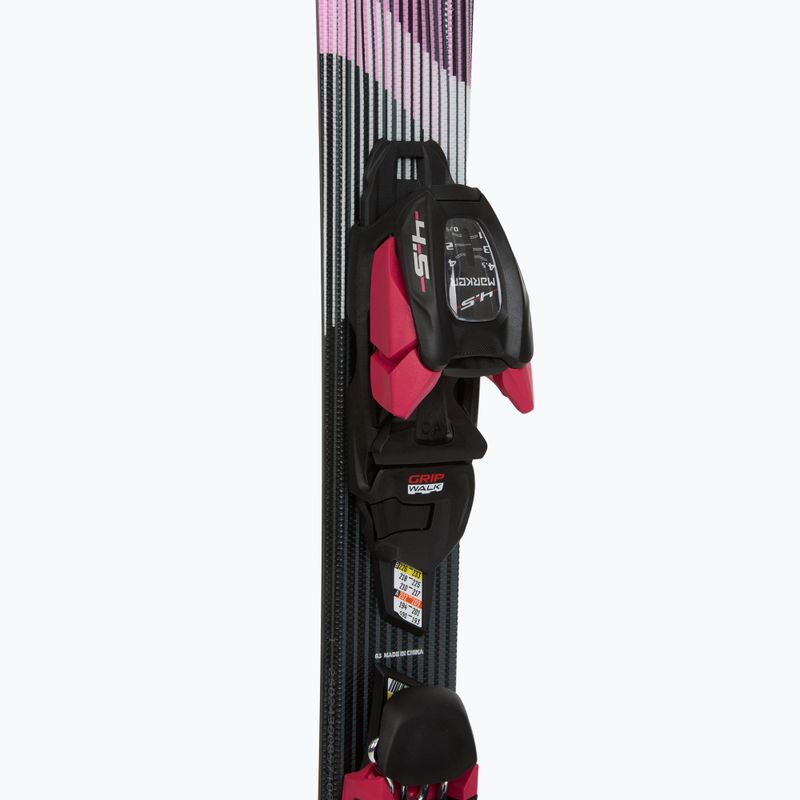 Children's alpine skis Völkl Shine Jr + bindings 4.5 VMotion Jr Lady 100-120 cm black/pink 4