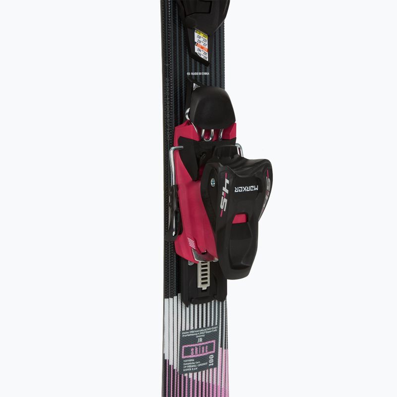 Children's alpine skis Völkl Shine Jr + bindings 4.5 VMotion Jr Lady 100-120 cm black/pink 5