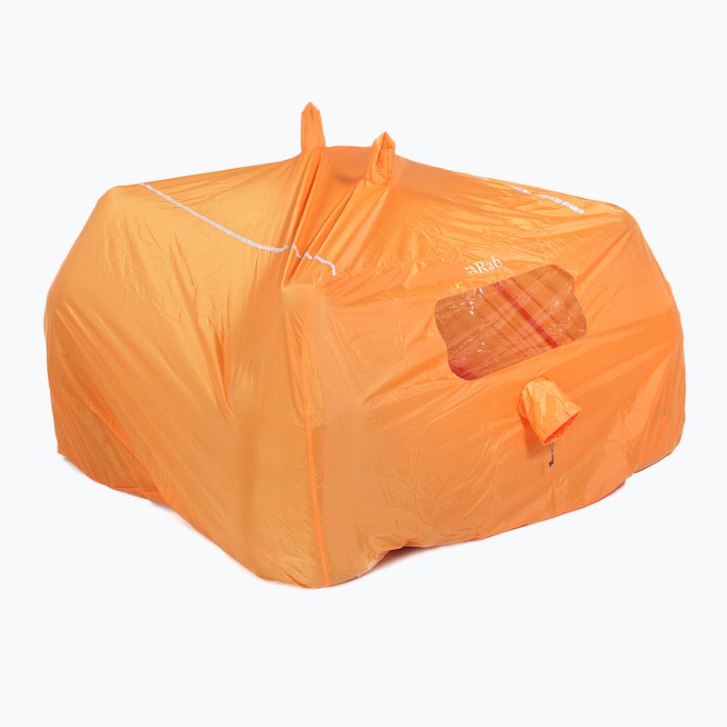 Rab Group Shelter orange six-person emergency tent