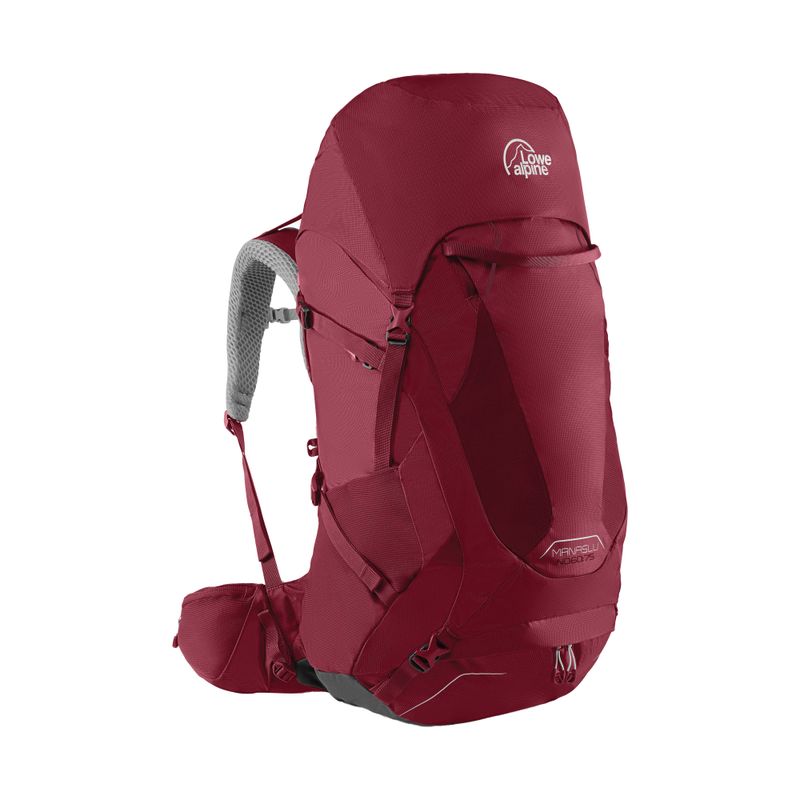Women's trekking backpack Lowe Alpine Manaslu ND 50+15 l maroon FBQ-06-RA-50