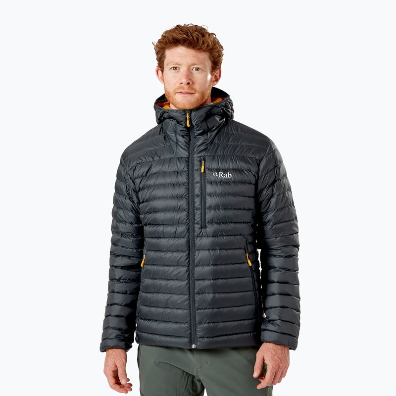 Men's Rab Microlight Alpine beluga down jacket