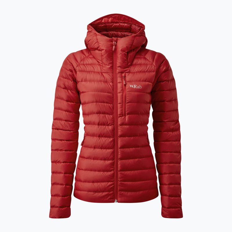 Women's down jacket Rab Microlight Alpine ascent red 2