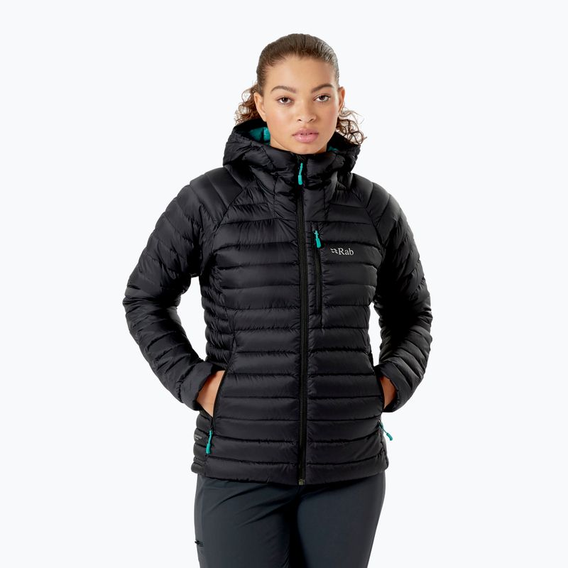 Women's down jacket Rab Microlight Alpine Black