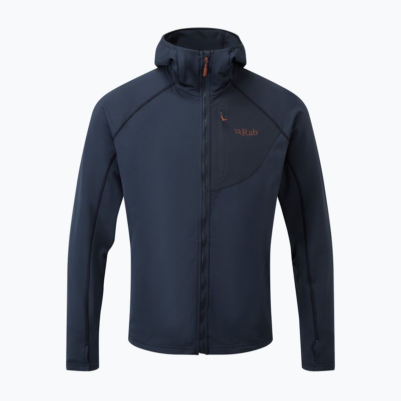 Men's Rab Superflux Hoody fleece sweatshirt blue QFE-89-DI