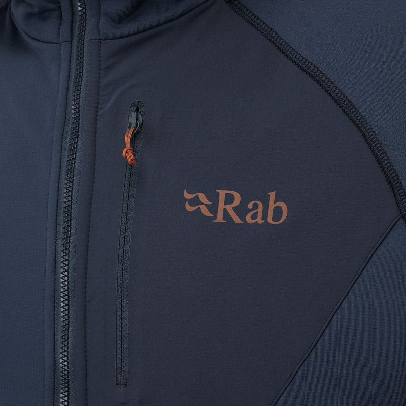 Men's Rab Superflux Hoody fleece sweatshirt blue QFE-89-DI 4