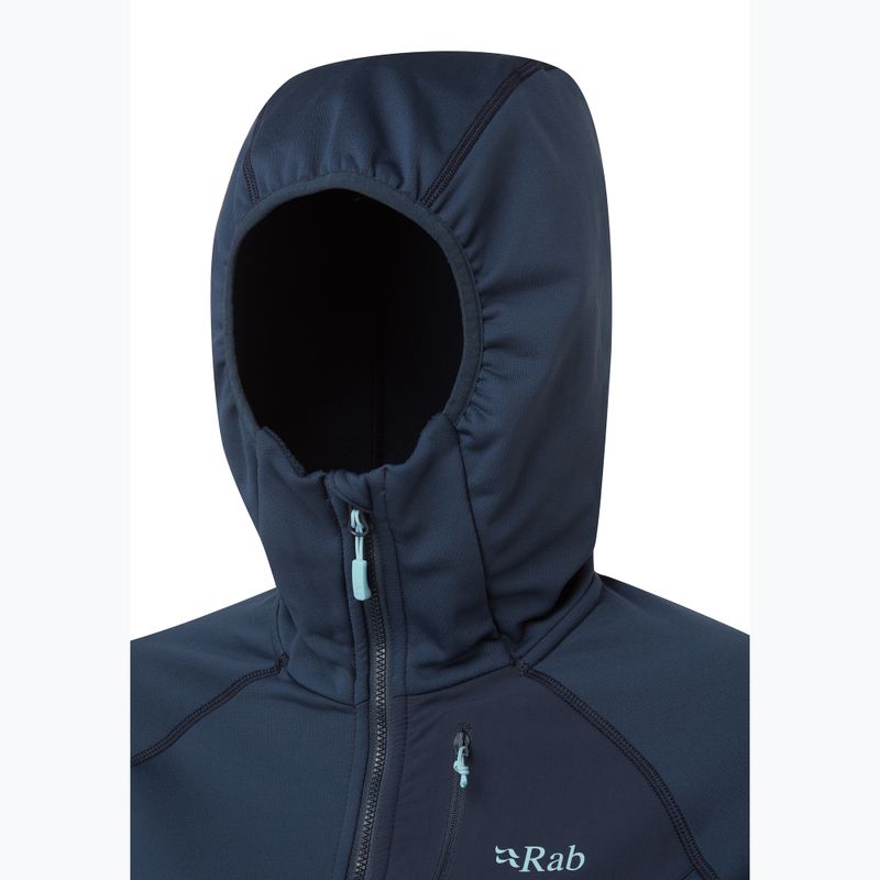 Women's trekking jacket Rab Superflux Hoody deep ink 3